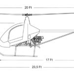 Cicare CH 7B blueprint drawing