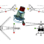 Aircraft lights being seen in the air