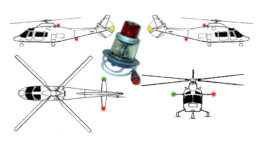 Aircraft lights being seen in the air