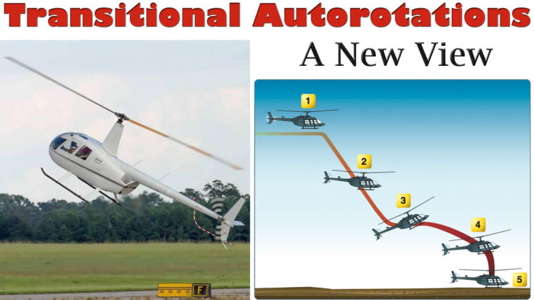 helicopter transitional autorotations
